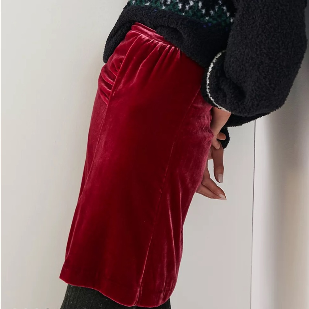 Anthropologie Monti Velvet Mini Skirt NWT Sz 8 - Picture 3 of 7